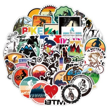 НАКЛЕЙКИ «BICYCLE MIX» НАБОР НАКЛЕЙКОВ 50 шт.