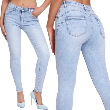 055_ Spodnie damskie jeans rurki - M.sara _r.38