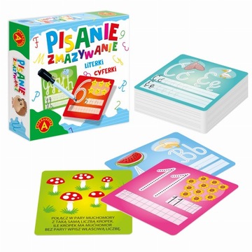 Pisanie Zmazywanie literki cyferki Mini Alexander