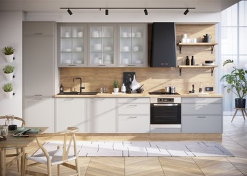 KUCHNIA KLASYCZNA RAMKA JASNY SZARY MAT