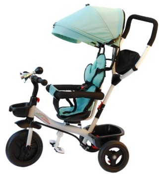 ТРЕХКОЛЕСНЫЙ ВЕЛОСИПЕД СВОБОДНЫЕ КОЛЕСА 360 РЕМНИ КОЛЯСКА ПОВОРОТНОЕ СИДЕНЬЕ