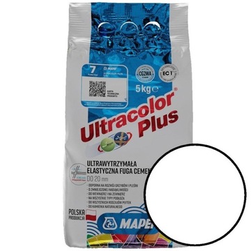 Fuga Ultracolor Plus 5 kg kolor 100 biały MAPEI