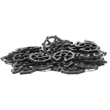 Проставки вертикальные 20мм звезда 100шт стержень 12-14мм