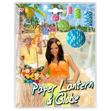 Набор украшений фонарей фонари синие и белые цветы