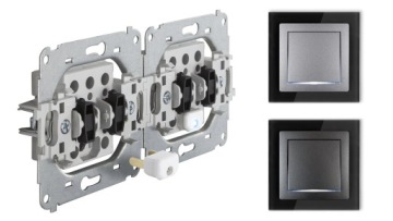 ВЫКЛЮЧАТЕЛЬ KARLIK DECO ОДНОПОЛЮСНЫЙ ГРАФИТ 11DWP-1