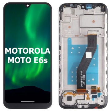 WYŚWIETLACZ EKRAN LCD DO MOTOROLA MOTO E6S 2020 RAMKA | ORYGINAŁ |