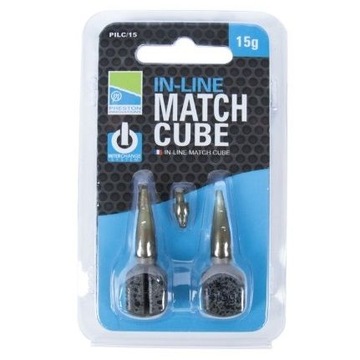 Ciężarki Preston BOMBKA In-Line Match Cube - 30g