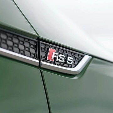 1 пара эмблем ABS RS5, боковая наклейка, накладка на бампер, наклейка на крыло, значок для Audi