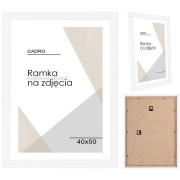 Рамка для фотографий 40х50 белая рамка МДФ для фотографий CADRO