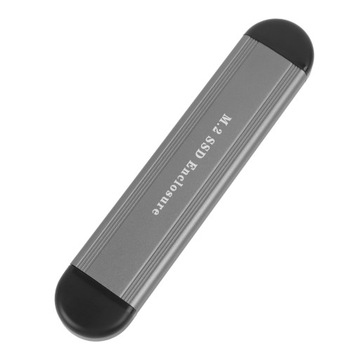 КОРПУС SSD M.2 NVME SATA USB-C СЕРЫЙ