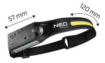 РЕМЕННЫЙ СВЕТОДИОДНЫЙ ФАР 2В1 USB-C IPX4 350LM NEO ДАТЧИК ДВИЖЕНИЯ