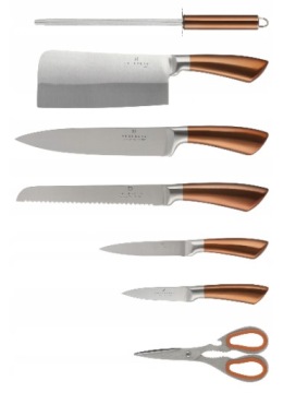 НАБОР НАБОР 8 шт. КУХОННЫЕ НОЖИ подставка