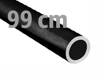 Rura aluminiowa okrągła 20x2 czarna matowa 1m