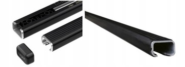 Belki stalowe Thule SquareBar 127 cm czarne 2 sztuki