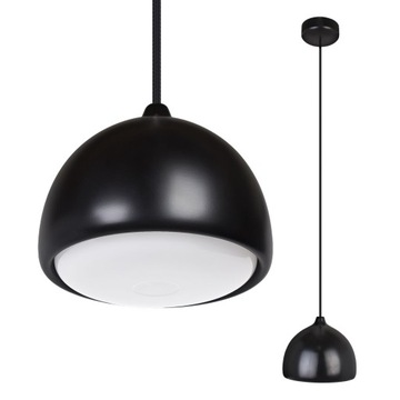 LAMPA CZARNA Z DREWNEM LAMPA WISZĄCA DO JADALNI