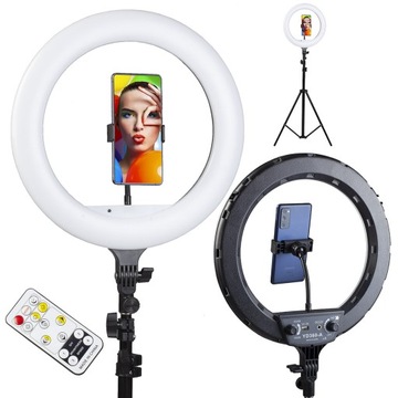 Lampa Ring Light z pilotem statyw 210cm 39W LED
