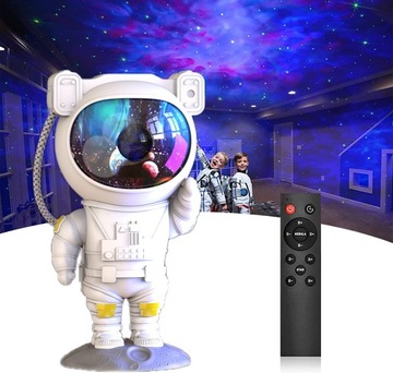 Набор ЗВЕЗДНЫЙ ПРОЕКТОР с розовым УВЛАЖНИТЕЛЕМ Led Night Light Astronaut