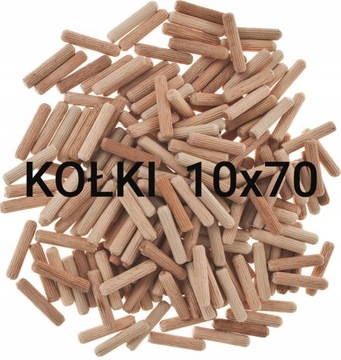 Kołki montażowe meblowe 10x70 drewniane 1kg 250szt