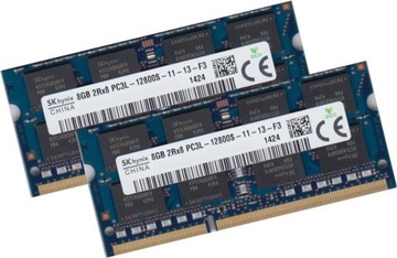 2x Pamięć RAM 8GB DDR3 DDR3L PC3L SK Hynix 12800s 1600MHz