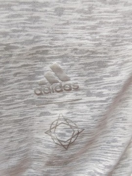 Adidas bluzka top sportowa 2in1 biała 38