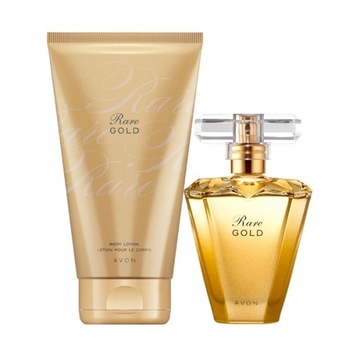 ZESTAW RARE GOLD 50 ml + BALSAM 150ml AVON TOREBKA