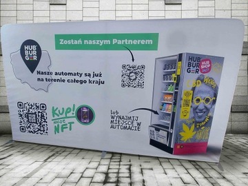 Текстильная рекламная стена 400х230см Print Design, односторонняя