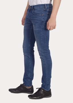 LEE spodnie SKINNY regular BLUE jeans LUKE _ W36 L32