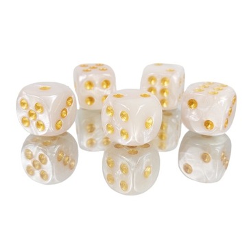 ZESTAW 5 KOSTEK K6 RPG KOŚĆ SZEŚCIOŚCIENNA PAŁAC ELFÓW 1,6 CM