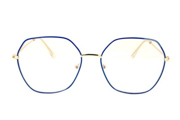 ГОЛУБЫЕ ПРОЗРАЧНЫЕ ОЧКИ С АНТИБЛЕКАТЕЛЬНЫМ ПРОЗРАЧЕНИЕМ В ЧЕХОЛЕ