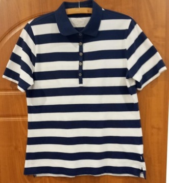 Koszulka damska polo w paski - roz. 44