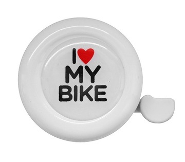 DZWONEK ROWEROWY STALOWY DZWONKI ROWEROWE NA ROWER BIAŁY GŁOŚNY