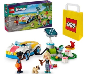 KLOCKI LEGO FRIENDS 42609 SAMOCHÓD ELEKTRYCZNY I STACJA ŁADUJĄCA + TORBA