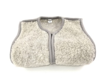 ЖИЛЕТ ЖЕНСКИЙ, 100% МЕРИНОСОВАЯ ШЕРСТЬ, R 44 СЕРЫЙ