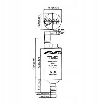 НАСОС ВОДЯНОЙ ПОТОКА 12В/18Л ДЛЯ ЯХТЫ/КАМЕРЫ