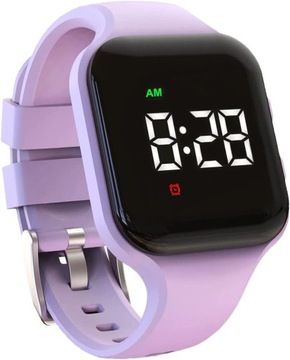 SZARY SMARTWATCH ZEGAREK WODOODPORNY Z BUDZIKIEM ŁADOWANY USB-C