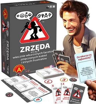 ZRZĘDA GRA PLANSZOWA DLA WIECZNIE WKURZONYCH LUDZI