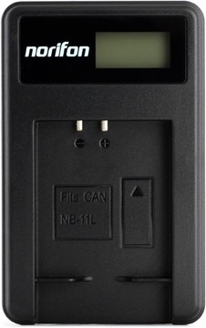ŁADOWARKA USB NORIFON NB-11L LCD DO APARATÓW CANON IXUS