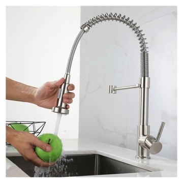 КУХОННЫЙ Смеситель для мойки, СТОЯЩИЙ, ГИБКИЙ, ГИБКИЙ ИЗЛИК