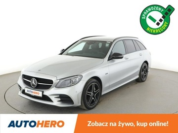 Mercedes Klasa C W205 Kombi Facelifting HYBRYDA 2.0 300 e 320KM 2021 Mercedes C 300 PHEV multibeam LED skóra/alcantara