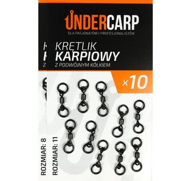 UnderCarp Krętlik karpiowy z podwójnym kółkiem 8