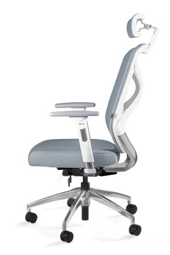 Krzesło Obrotowe HERO Szare Fotel Unique Ergonomia