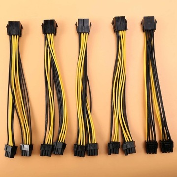 Кабель-переходник PCI-e 6-8-контактный 6-контактный, 18 см для видеокарты