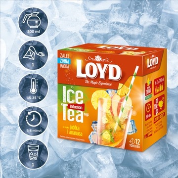 Экспресс холодный чай Холодный чай Яблоко Ананас на лето 12 T. LOYD