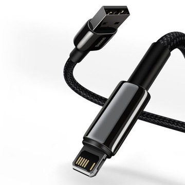 BASEUS SZYBKI KABEL DO TELEFONU KOMPUTERA USB/LIGHTNING MOCNY PRZEWÓD 1m