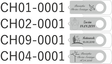 Флешка Twister 32 ГБ USB 2.0 + белая коробочка с магнитом + гравировка КРЕЩЕНИЕ