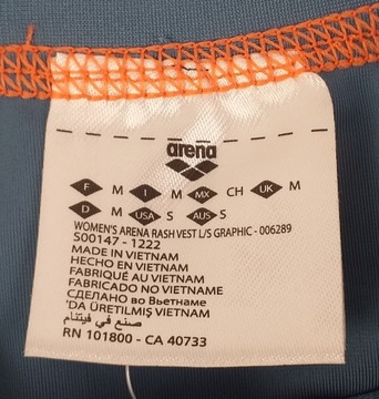 Женская футболка с длинным рукавом Arena Rash Vest M