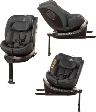 Fotelik samochodowy 4baby OBROTOWY isofix 40-150cm ENZO-FIX I-SIZE GRAPHITE