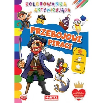 Kolorowanka aktywizująca z naklejkami. Piraci