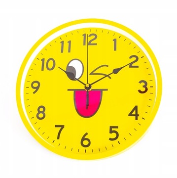 EMOTIKONY UŚMIECHNIĘTE BUŹKI ZEGAR ŚCIENNY 25CM