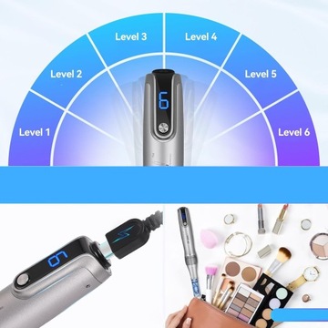 ЭЛЕКТРИЧЕСКАЯ ПРОФЕССИОНАЛЬНАЯ АККУМУЛЯТОРНАЯ РУЧКА ДЛЯ МИКРОИГОЛКИ, НАБОР